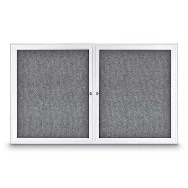 Sliding Door Indoor Enclosed Corkboard, 9